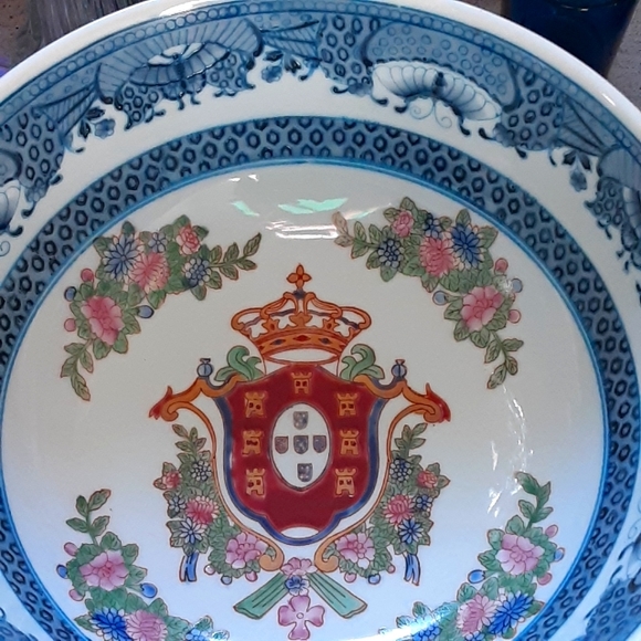 Ornamental Chinese Bowl, 10" x 4 1/2" - Picture 1 of 8